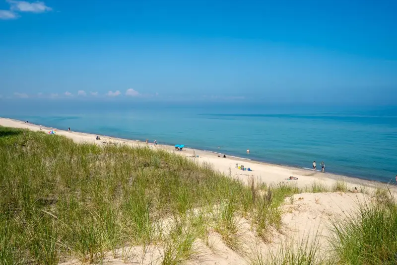 Drowning, Indiana Dunes In the Midwest