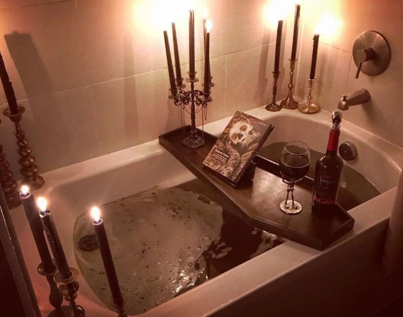 Halloween Decorations for a Gory Bathroom