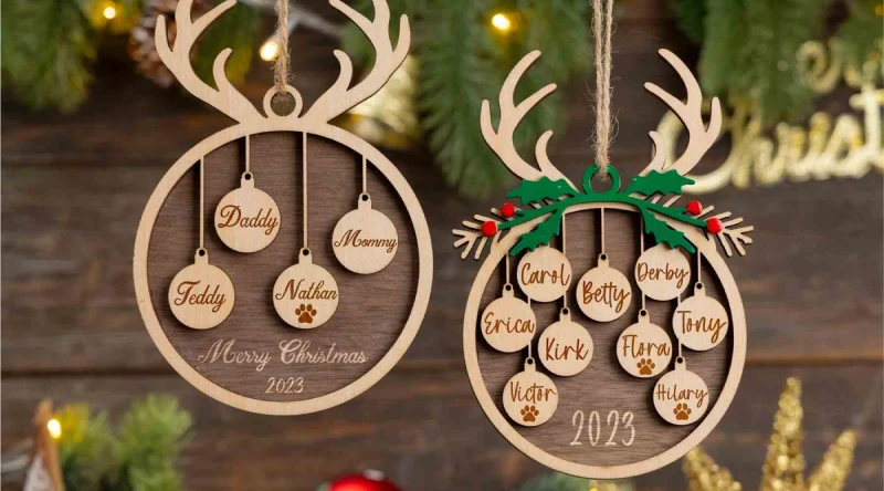 Personalized Ornament Wall