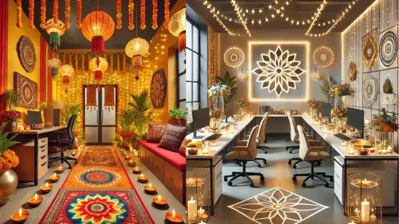 10 Inclusive Festive Office Decoration Ideas for Diwali